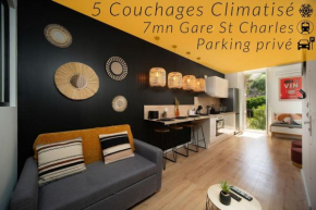 apartment air conditioning balcony 5 couchages